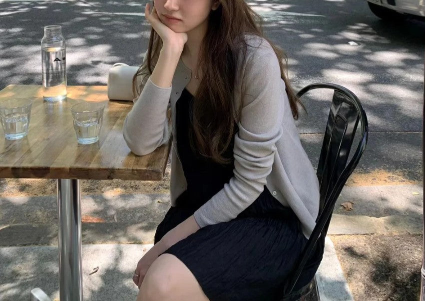 Crinkled dress (preorder/ 2 colours)