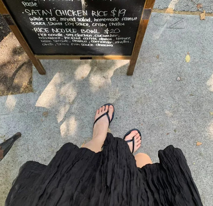 Crinkled dress (preorder/ 2 colours)