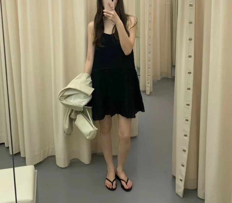 Crinkled dress (preorder/ 2 colours)