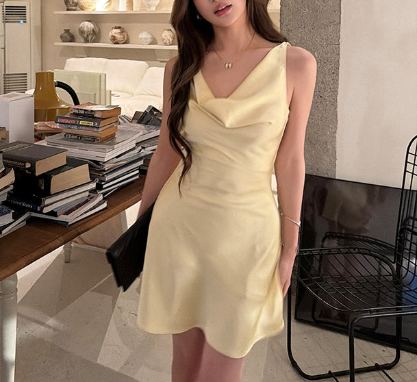 Butter satin dress (preorder)
