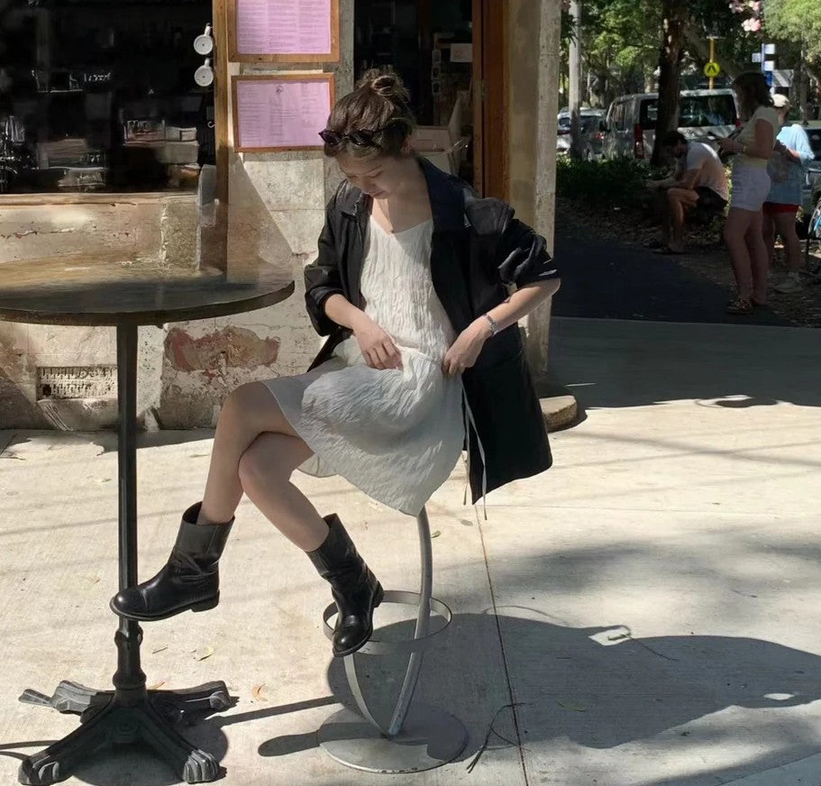 Crinkled dress (preorder/ 2 colours)