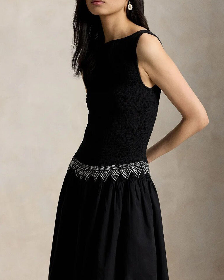 Smocked Geometry Dress (preorder)