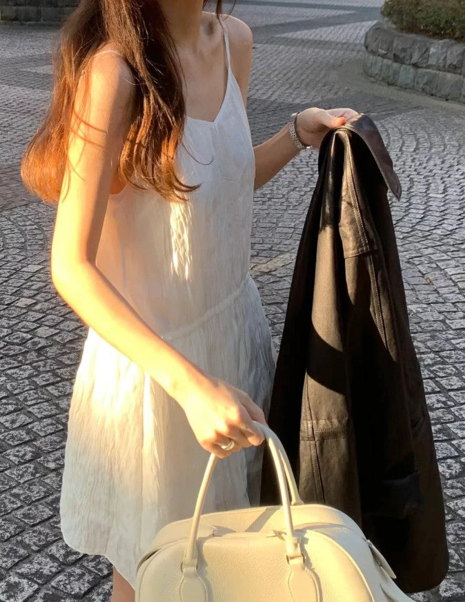 Crinkled dress (preorder/ 2 colours)