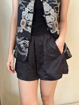 Embossed Oriental Shorts (ready stock/ 2 colours)