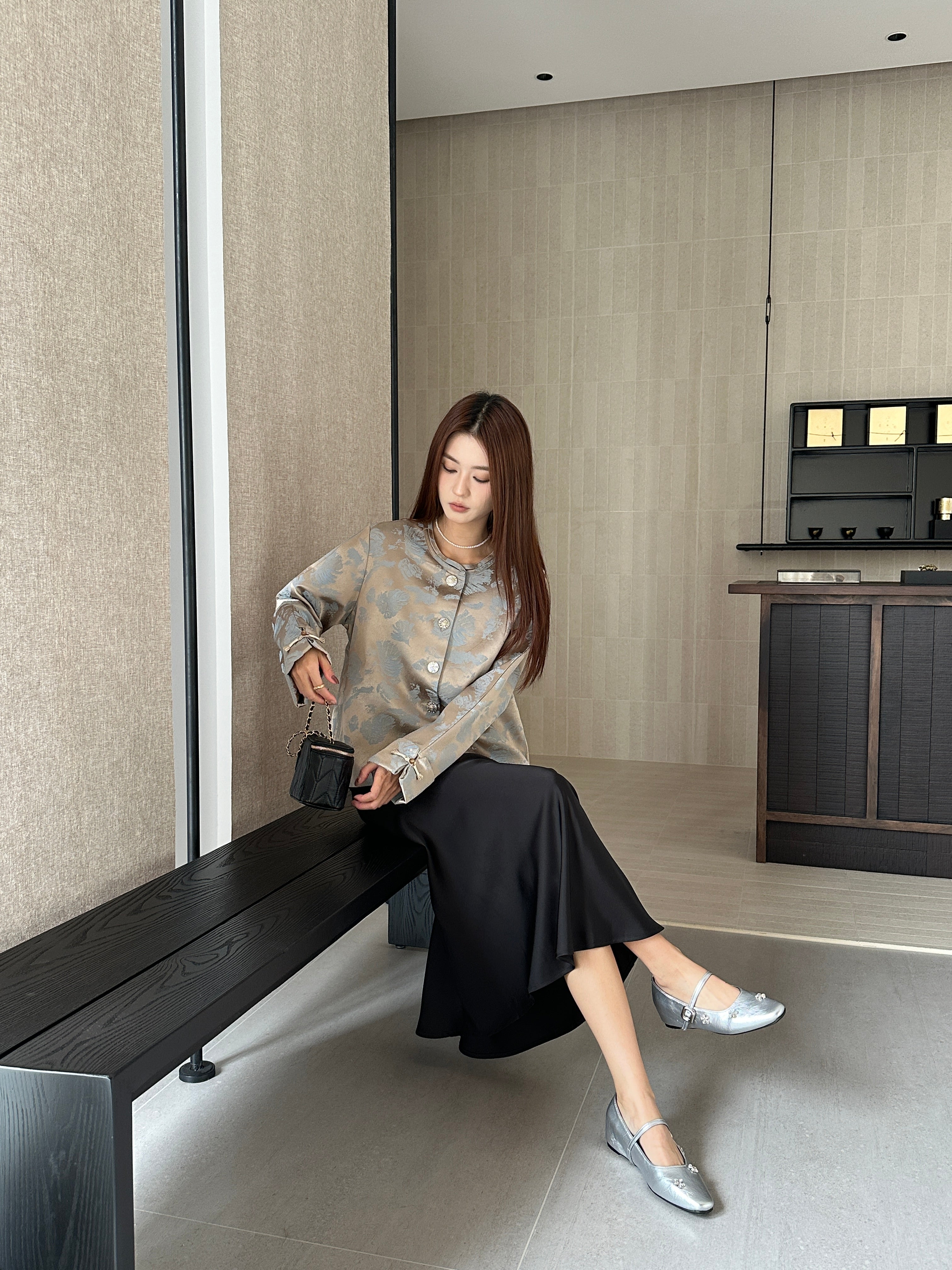 Gionna oriental jacket top (ready stock in XL&2XL)