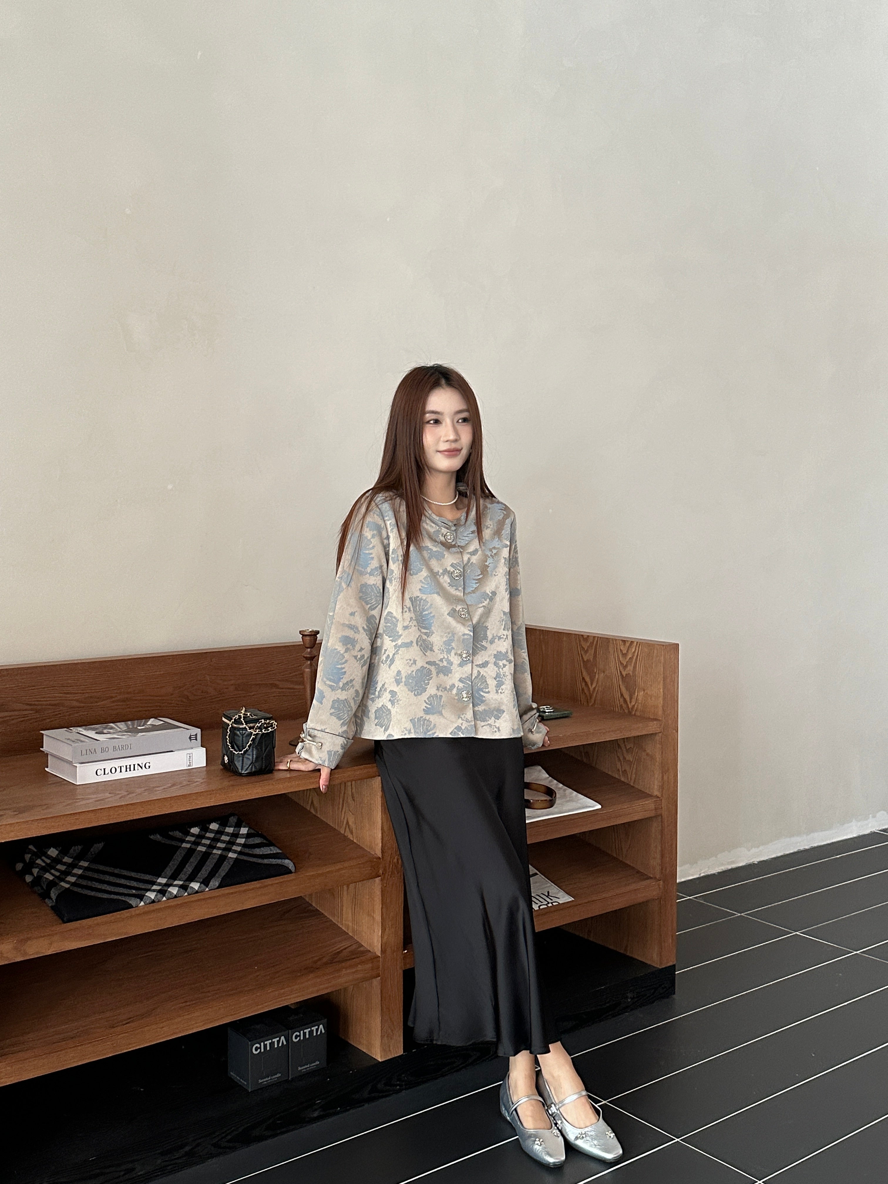 Gionna oriental jacket top (ready stock in XL&2XL)