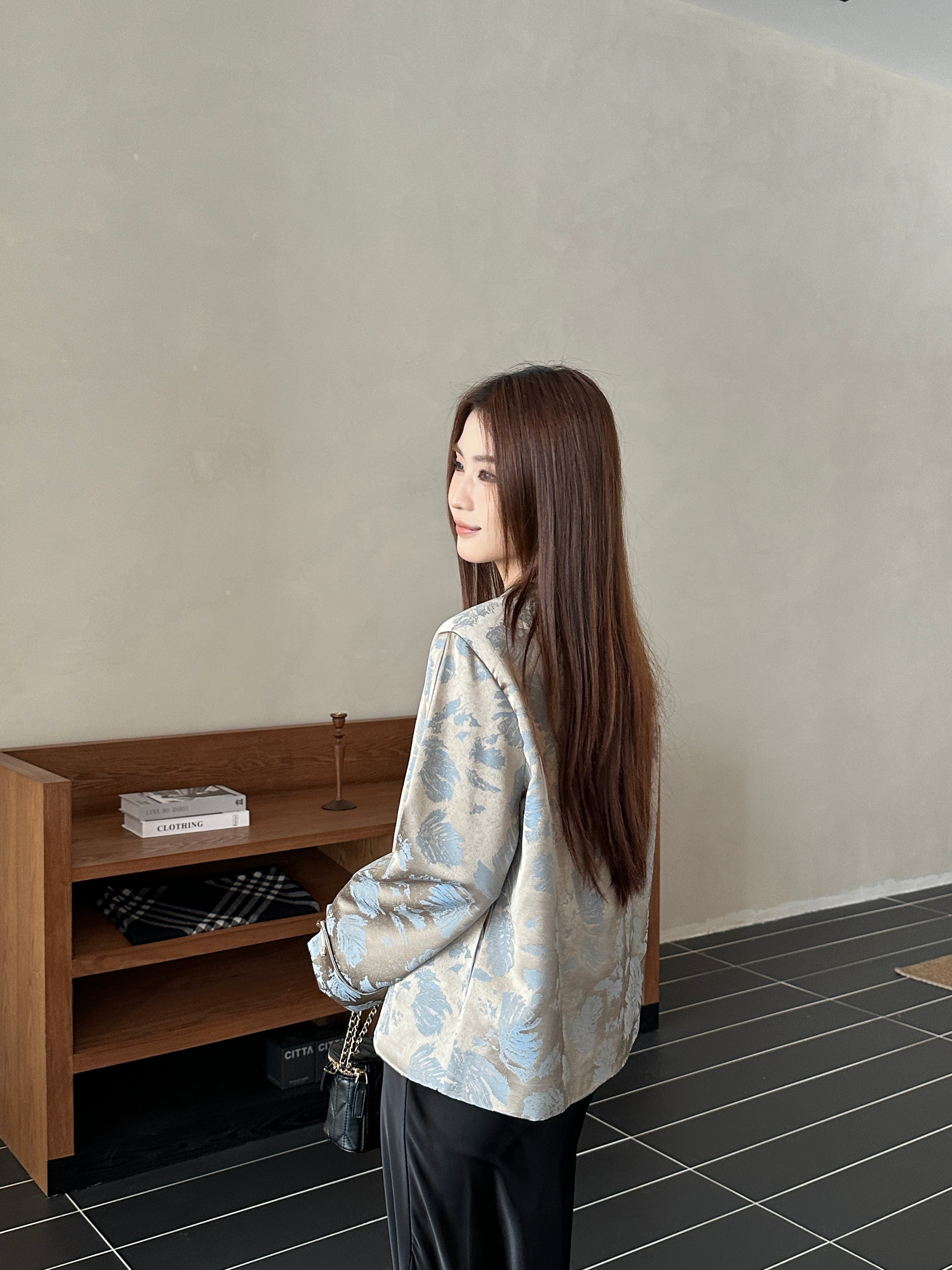 Gionna oriental jacket top (ready stock in XL&2XL)