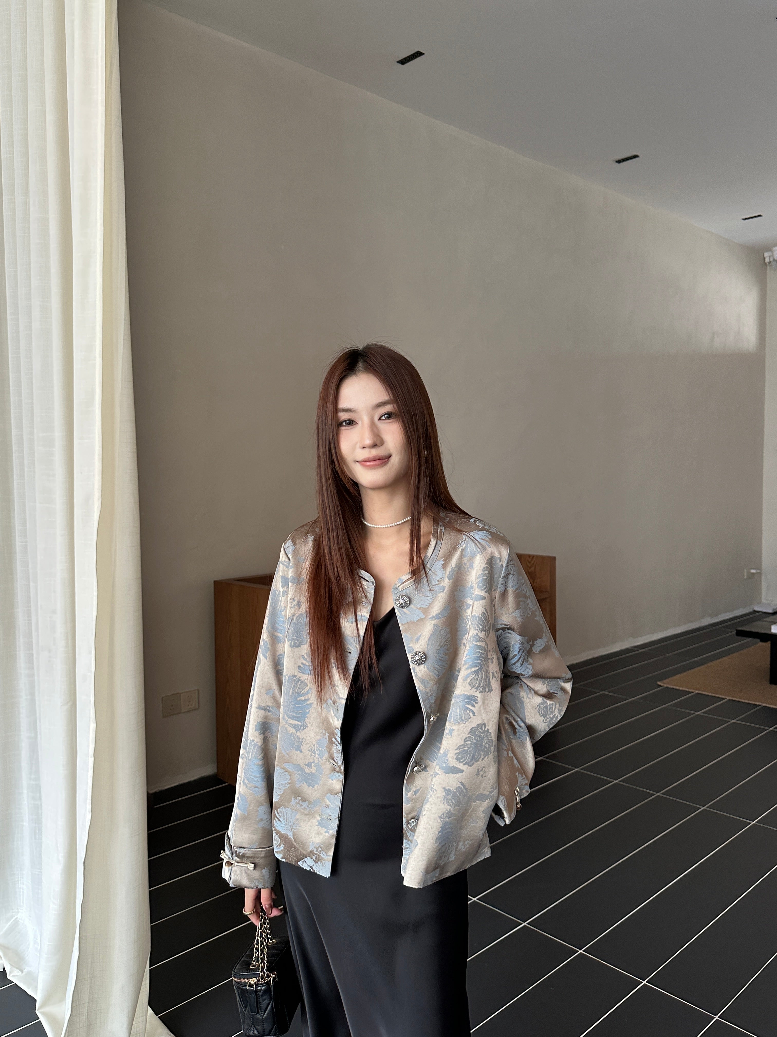 Gionna oriental jacket top (ready stock in XL&2XL)