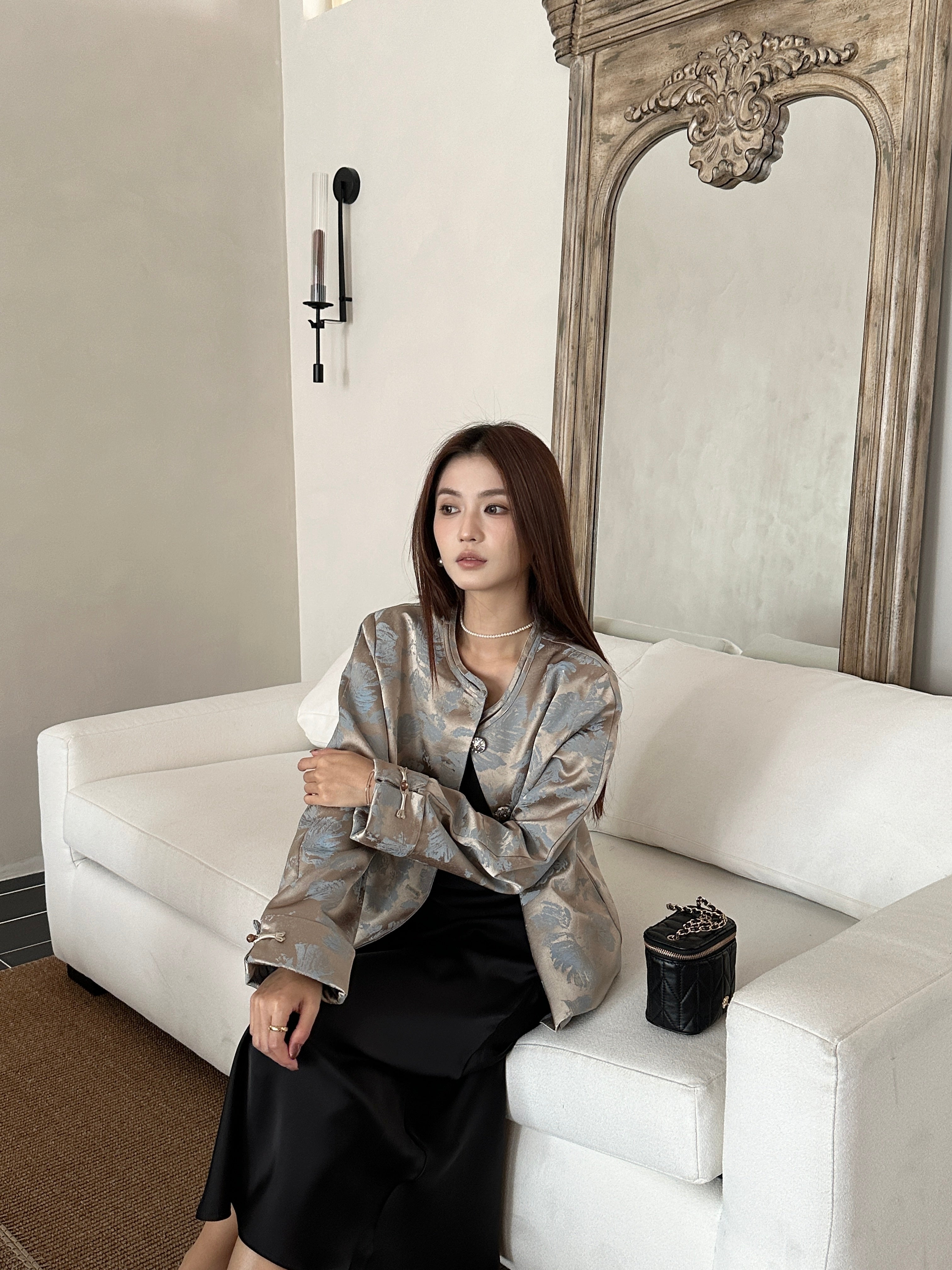 Base satin dress (ready stock in black (M)/ 3 colours)