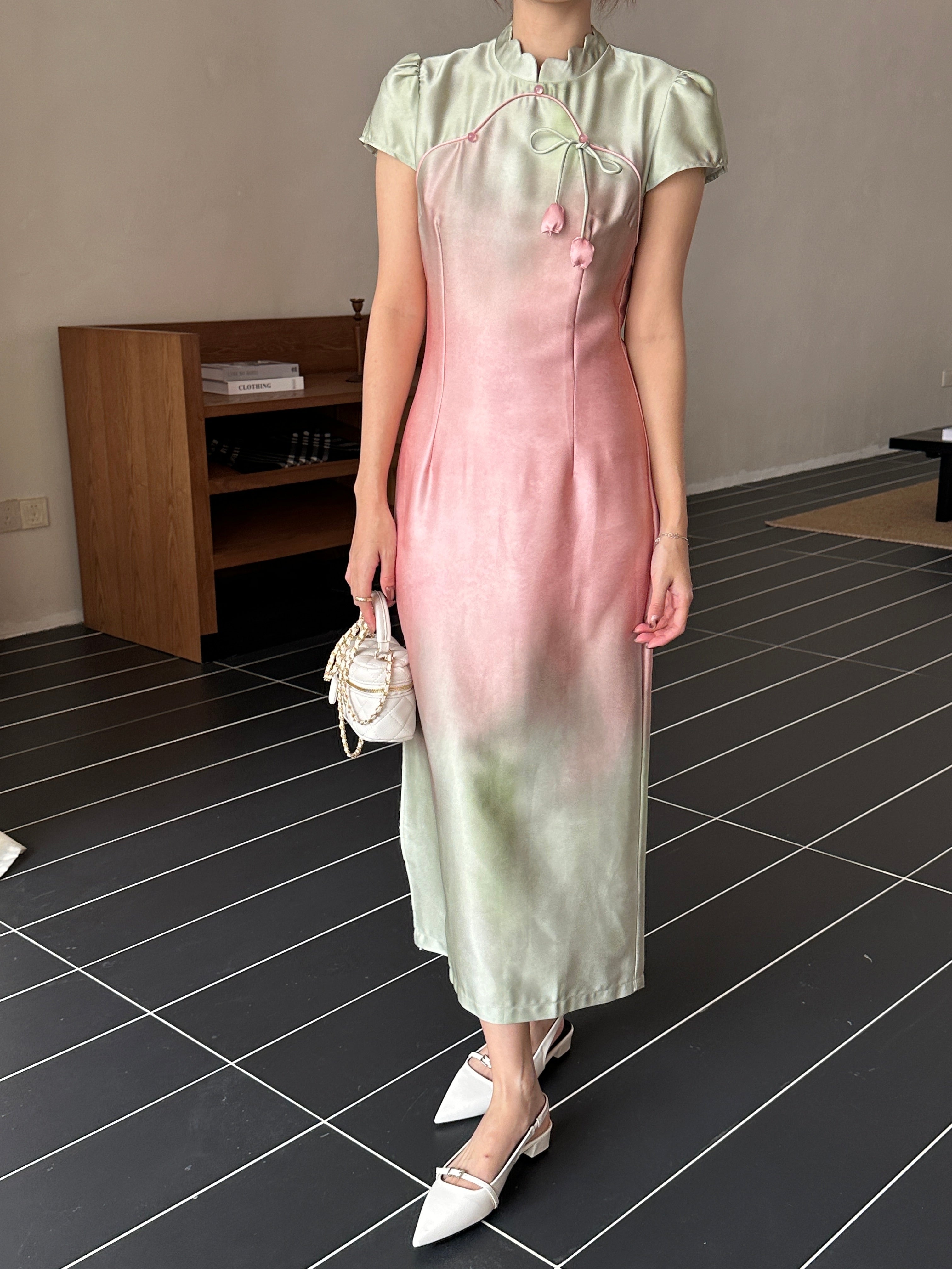 Sorbet cheongsam (ready stock in S)