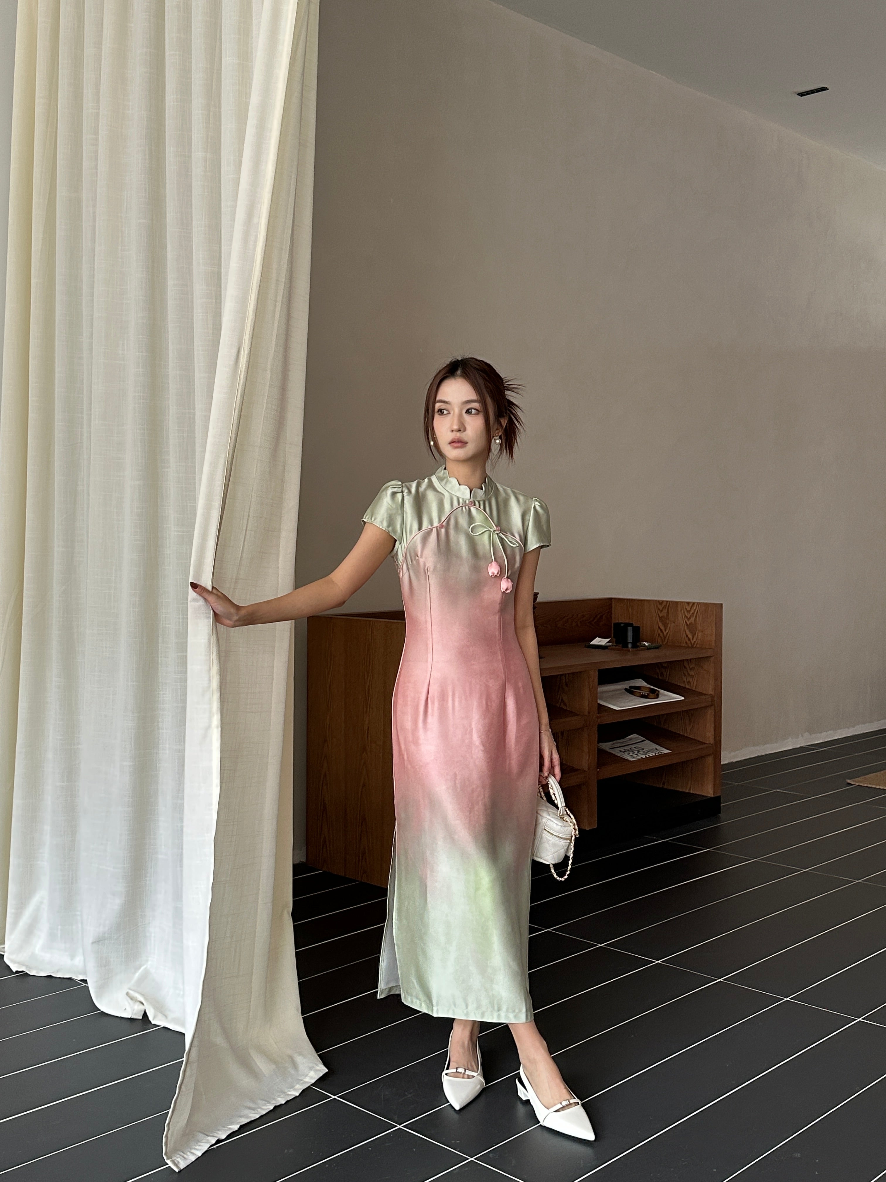 Sorbet cheongsam (ready stock in S)