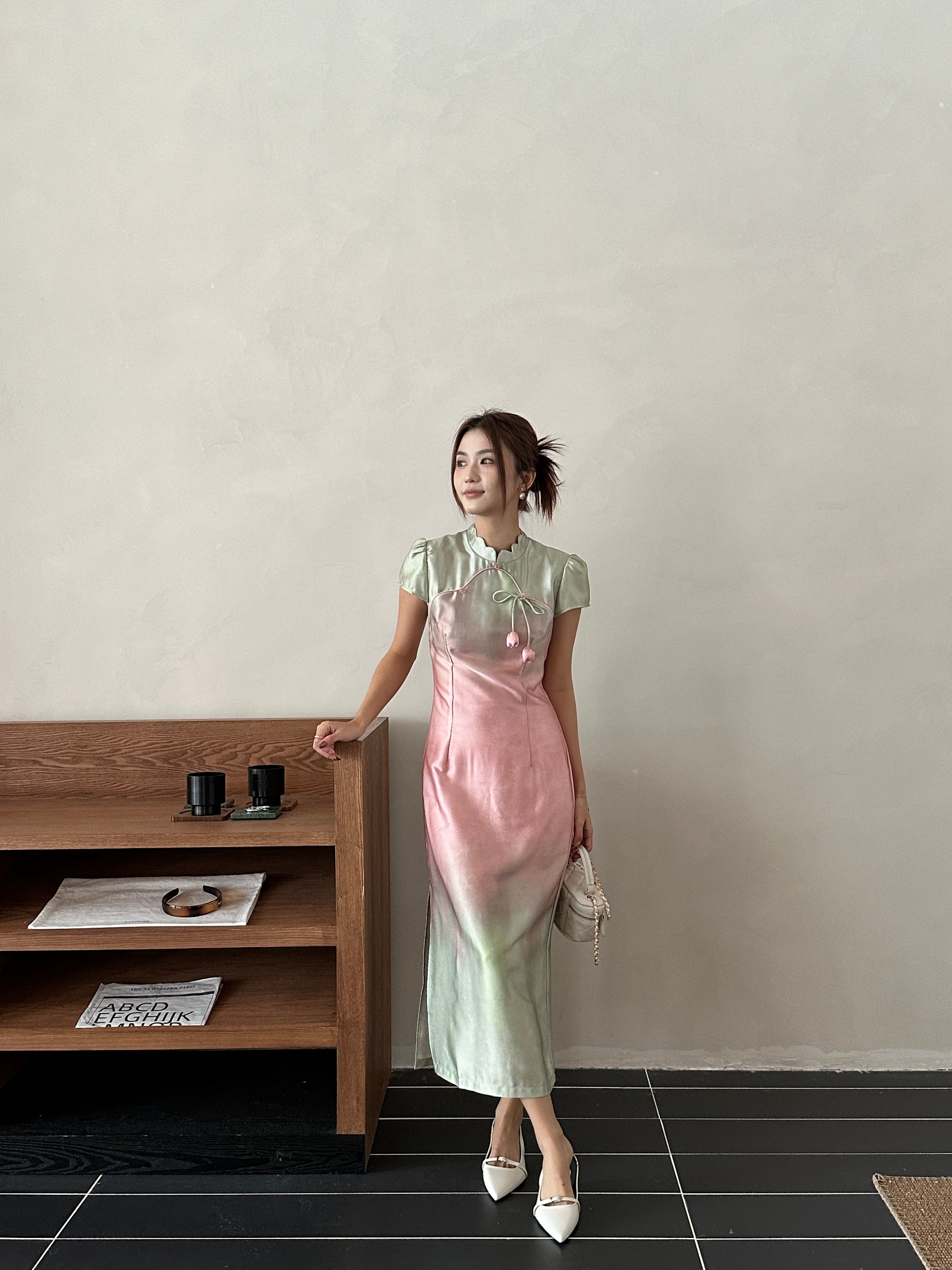 Sorbet cheongsam (ready stock in S)