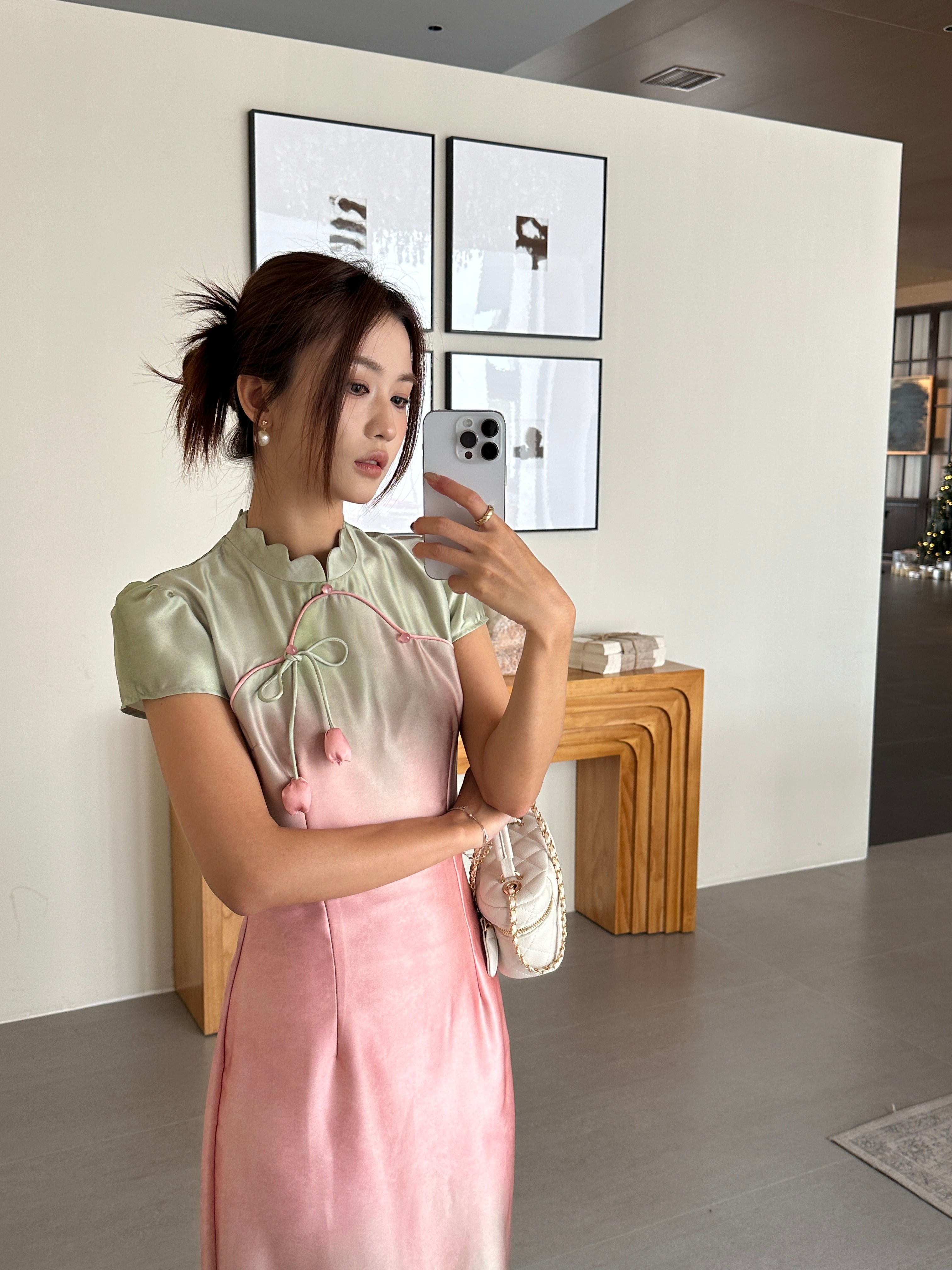 Sorbet cheongsam (ready stock in S)