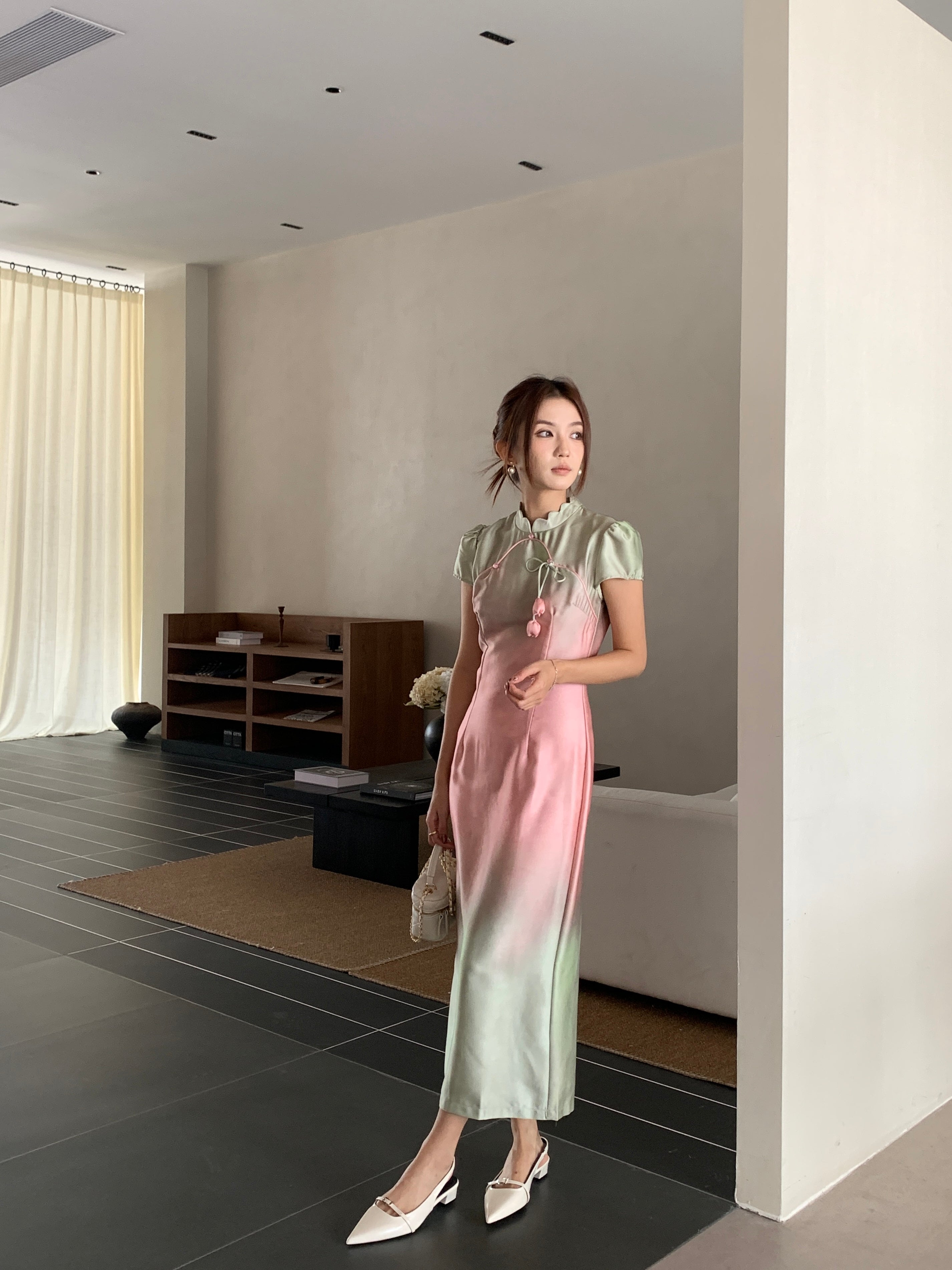 Sorbet cheongsam (ready stock in S)