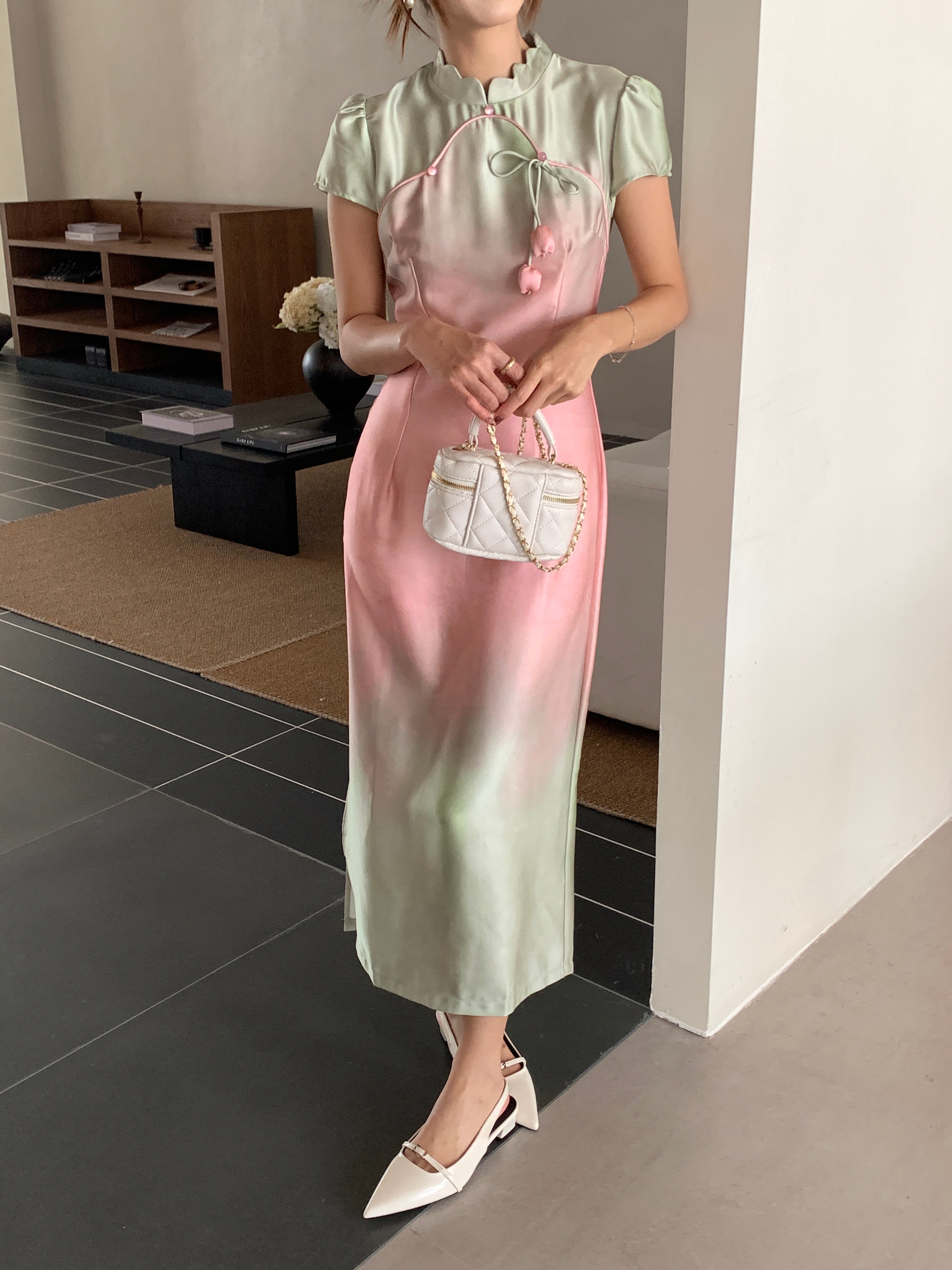 Sorbet cheongsam (ready stock in S)