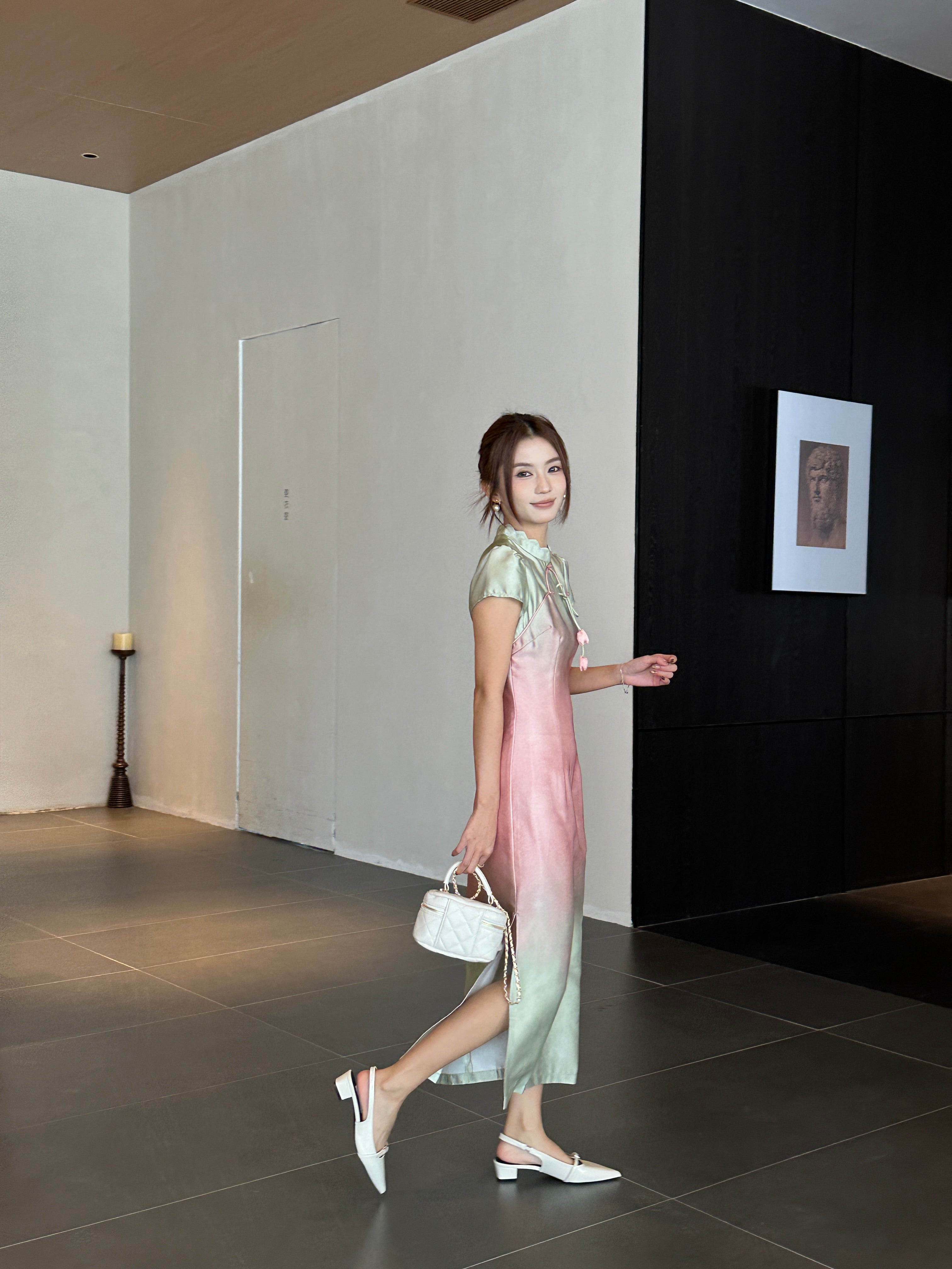 Sorbet cheongsam (ready stock in S)