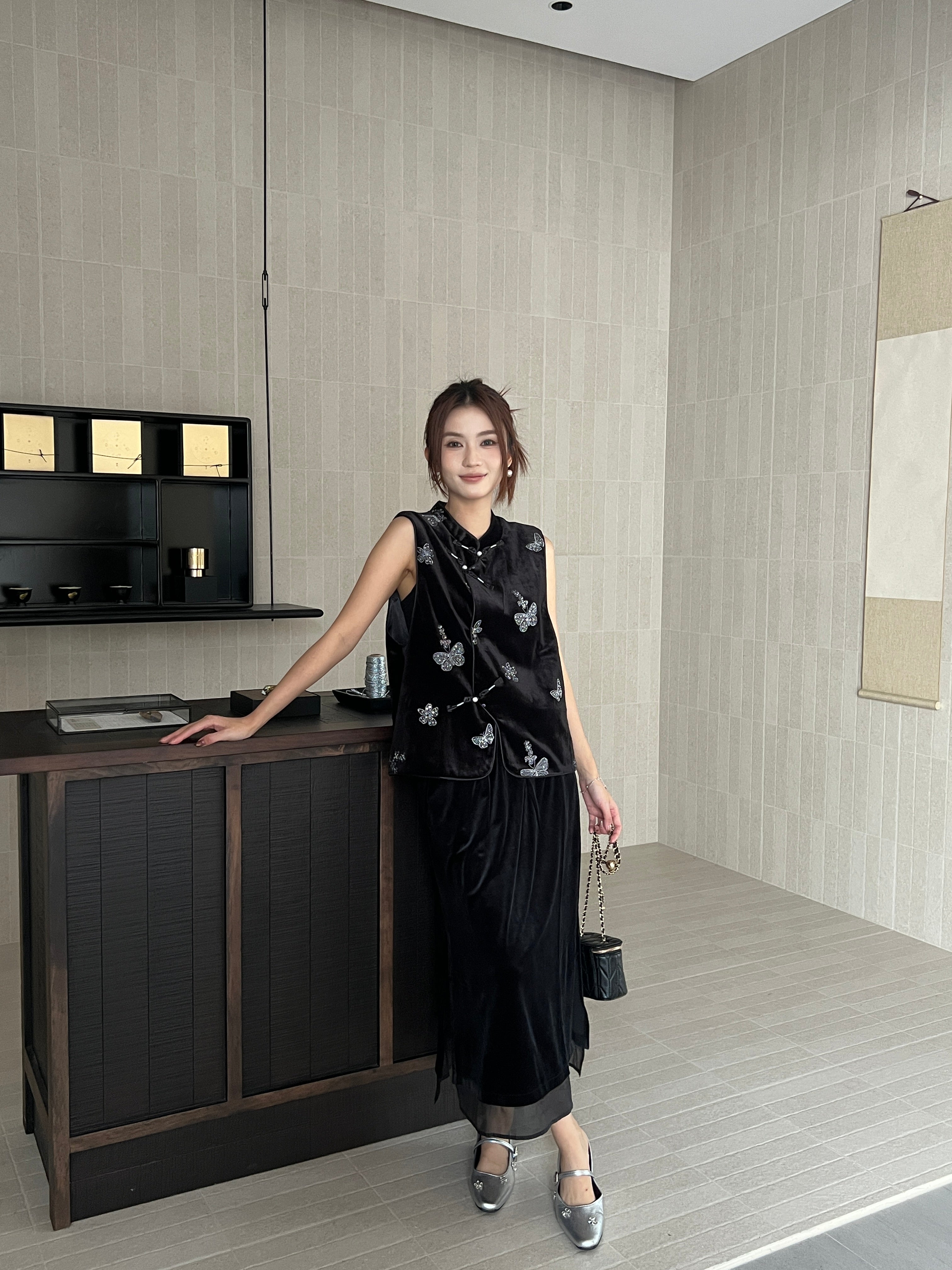 Butterfly oriental set (ready stock in XL)