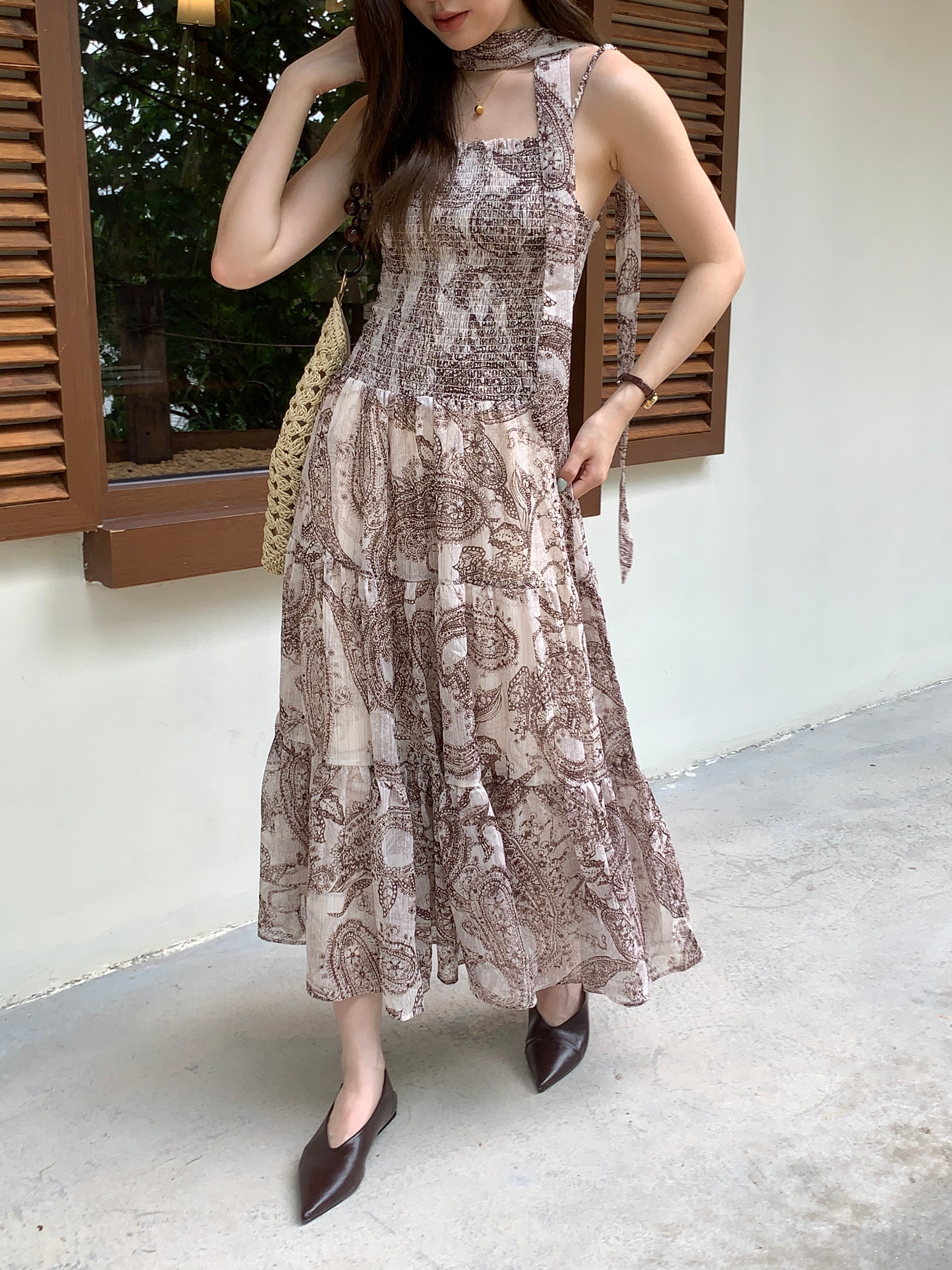 Paisley resort dress (preorder)