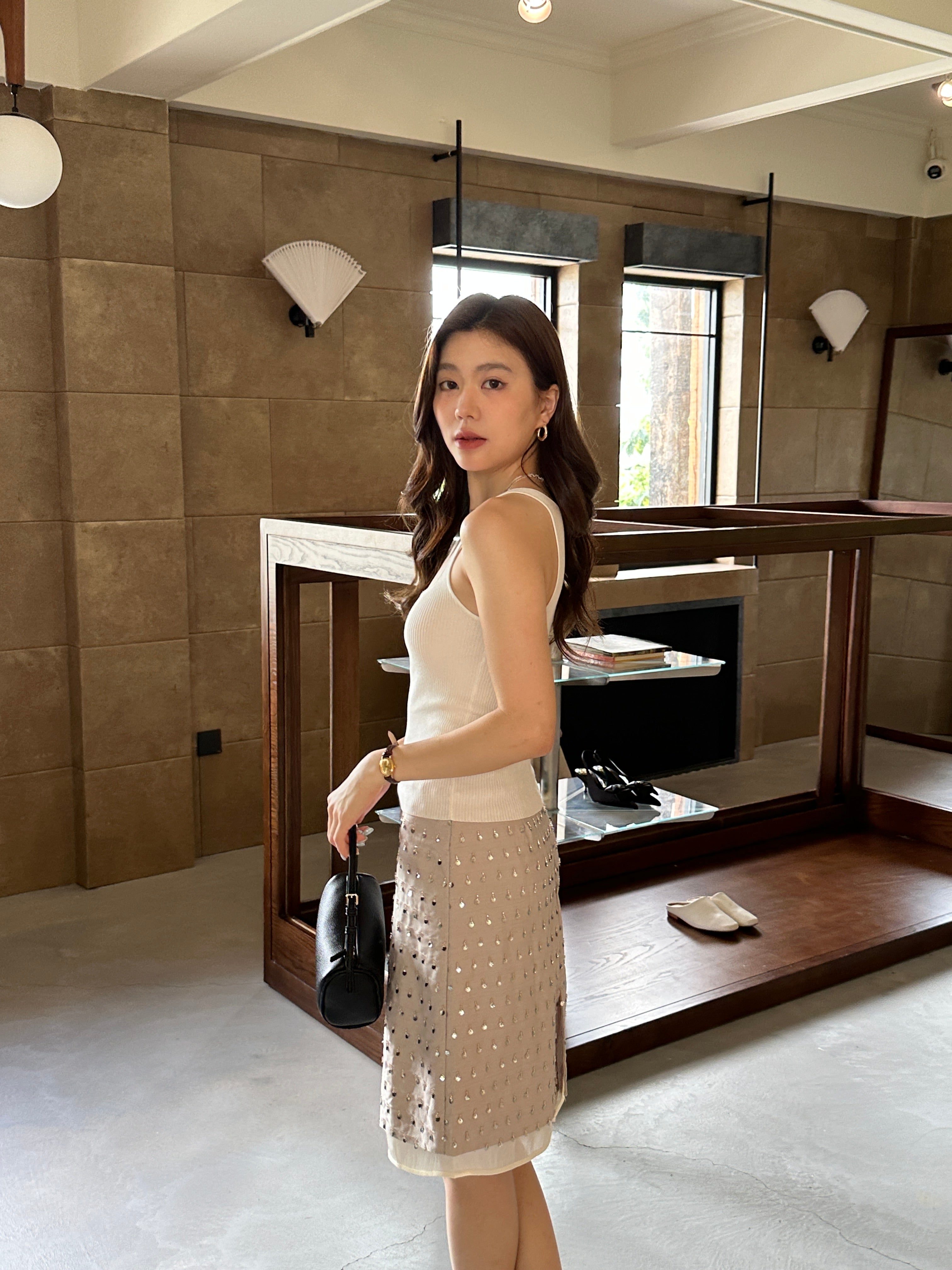 Essential Rib Camisole Top (preorder/ 3 colours)