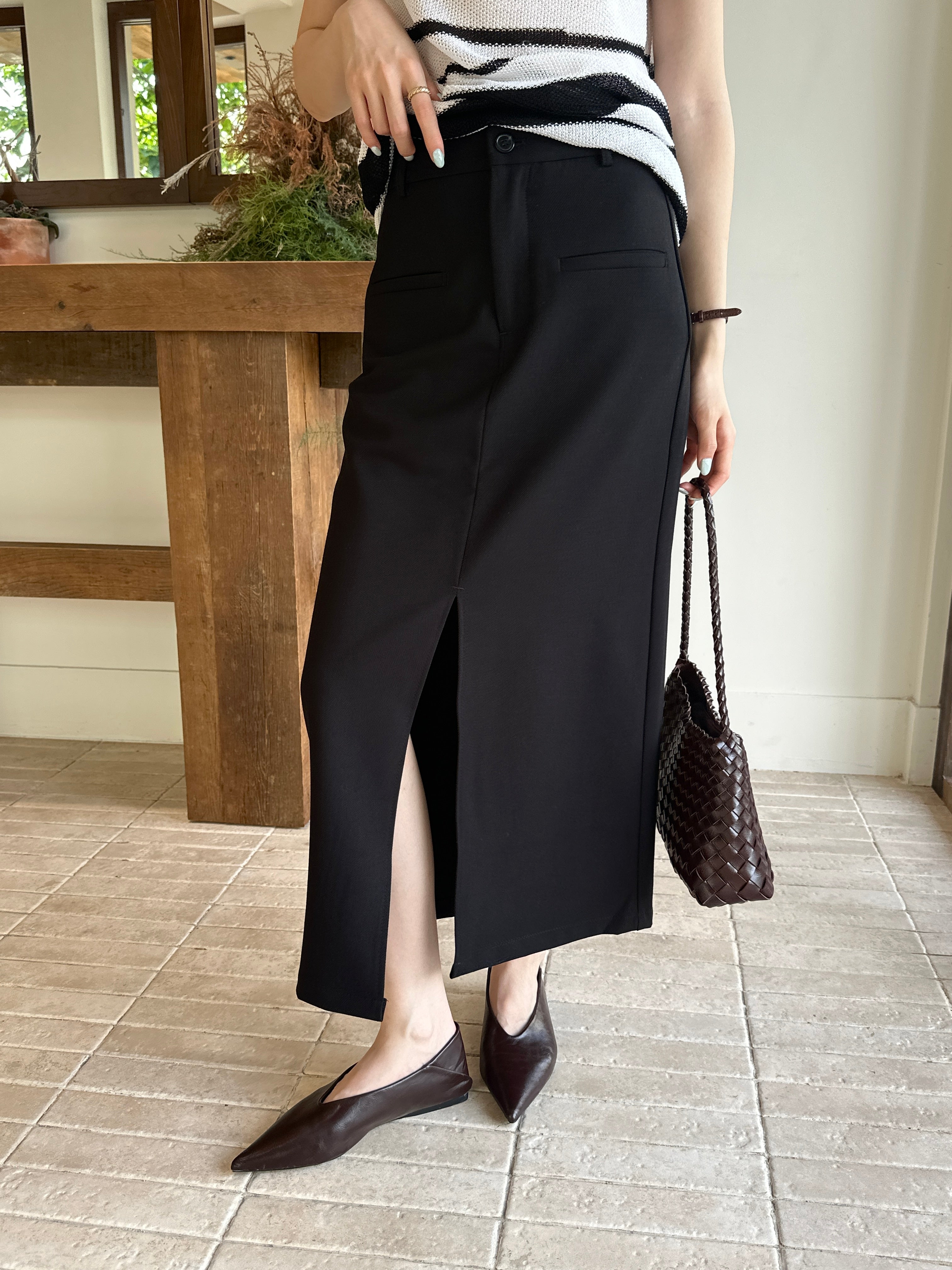 Maddy skirt (ready stock in grey (L)/ 2 colours)