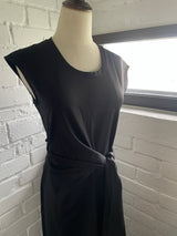 Wraparound T-shirt Dress (ready stock in black/ 2 colours)