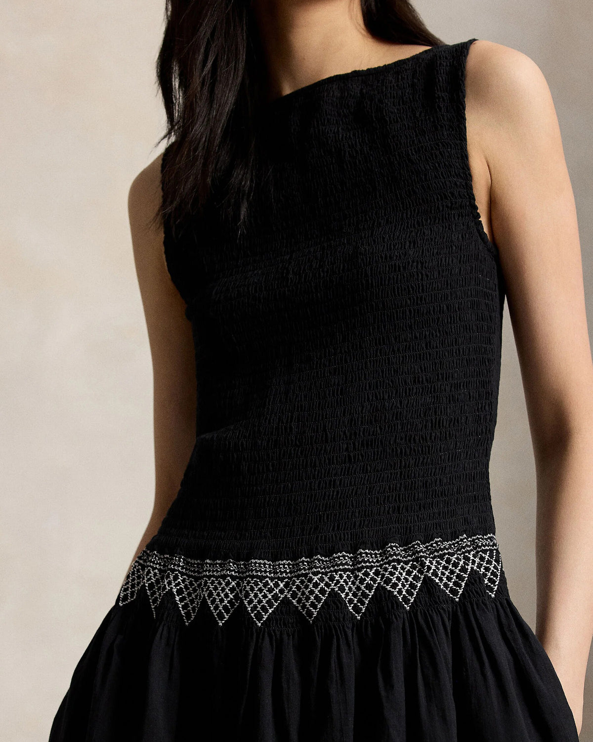 Smocked Geometry Dress (preorder)