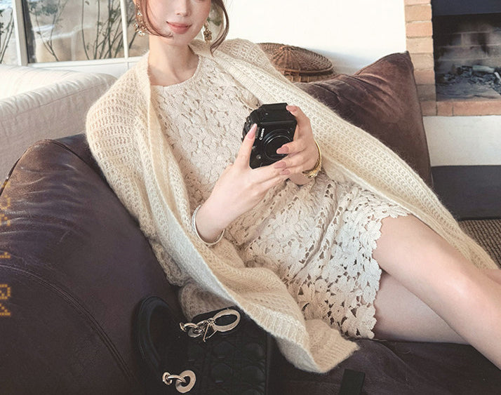 Patchi lace dress (ready stock in S)