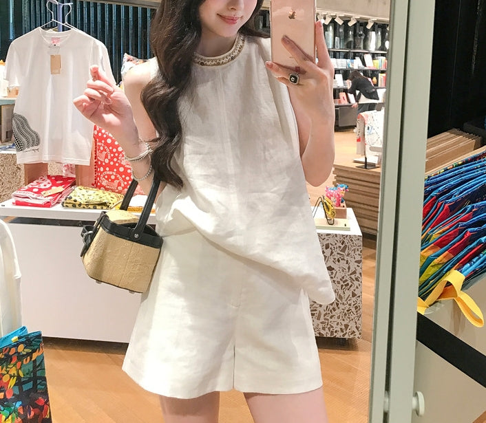 Linen A-line Shorts (preorder/ 2 colours)