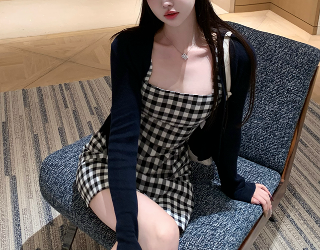 Plaid dress (preorder/ 2 colours)