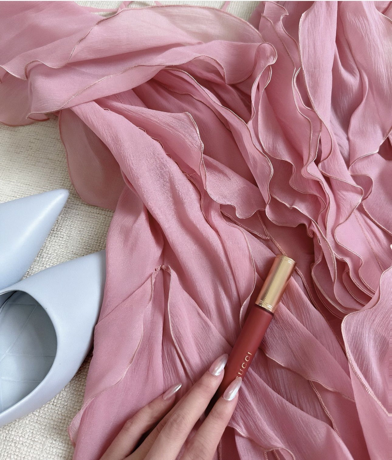 Ruffled mini dress (preorder/ 2 colours)