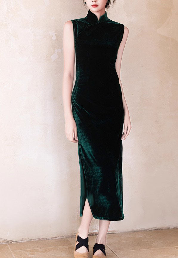 Emerald cheongsam (preorder)