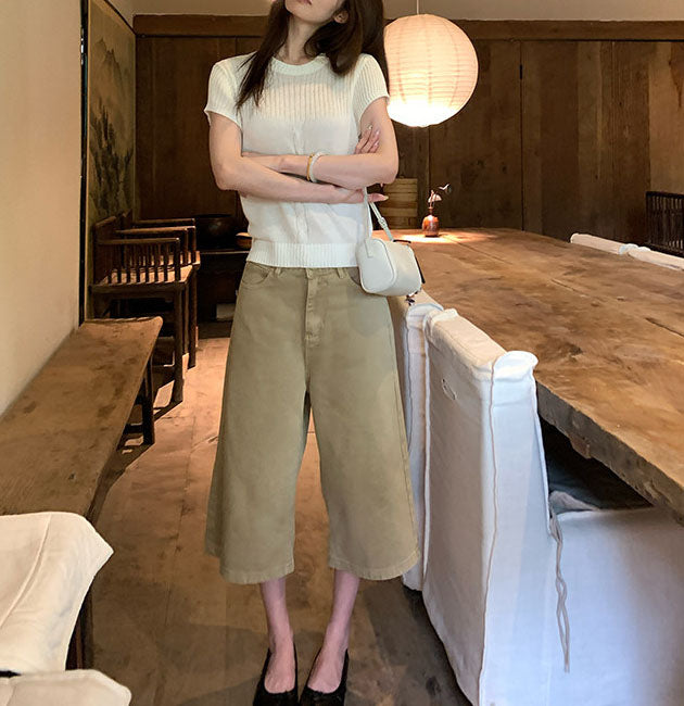 Khaki Bermuda Jorts (preorder)