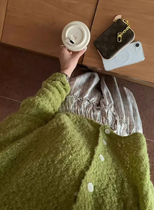 Dopamine fleece cardigan (preorder/ 7 colours)