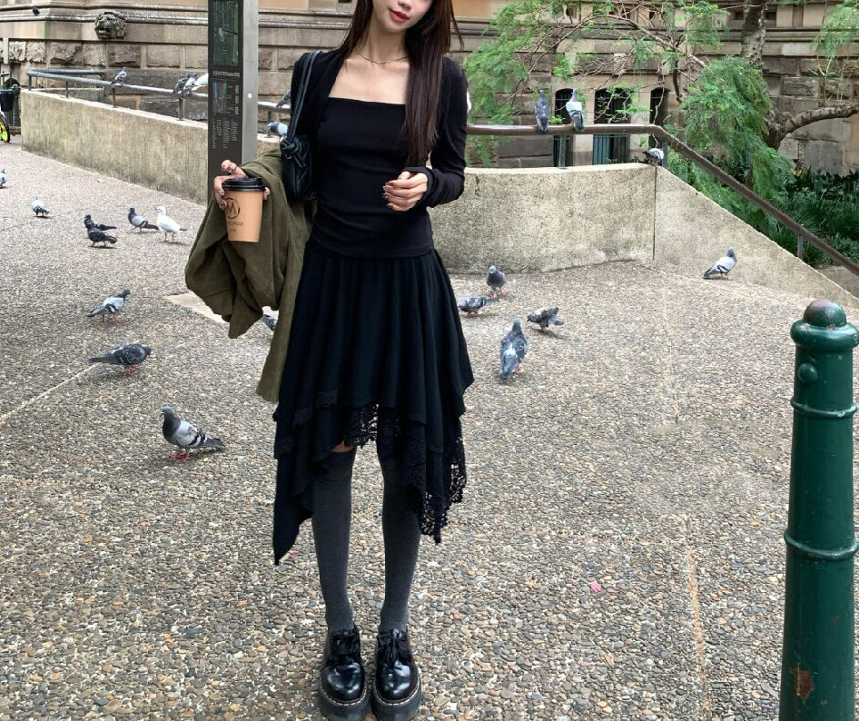 Boho asymmetrical skirt (preorder)