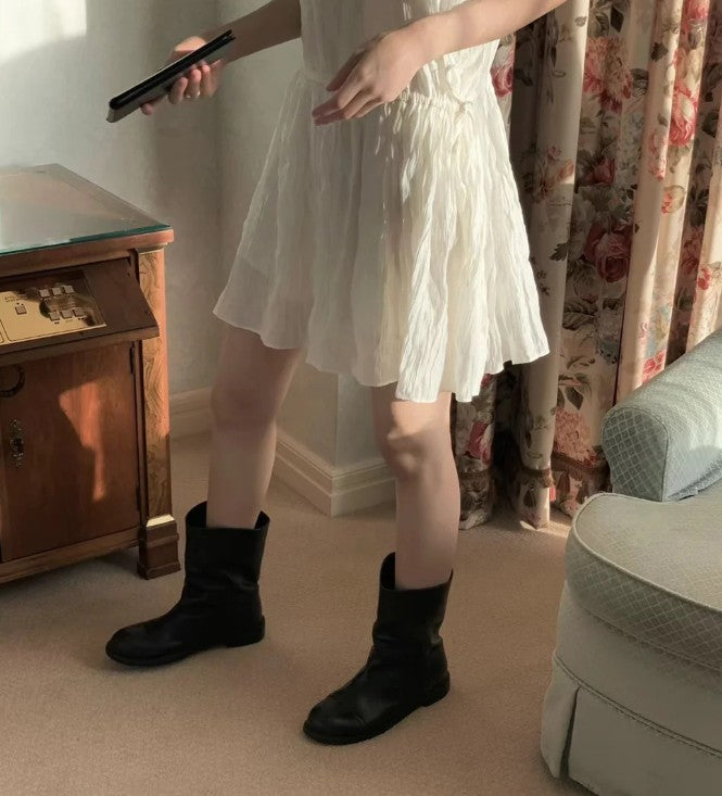 Crinkled dress (preorder/ 2 colours)