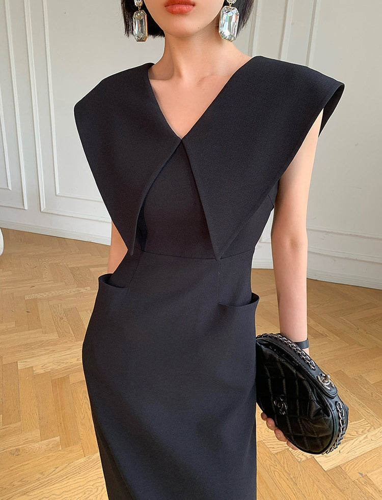 Hepburn Lapel Dress (preorder)