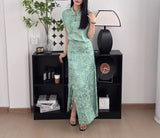 Jade flower cheongsam set (preorder)