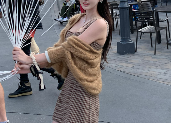 Plaid dress (preorder/ 2 colours)