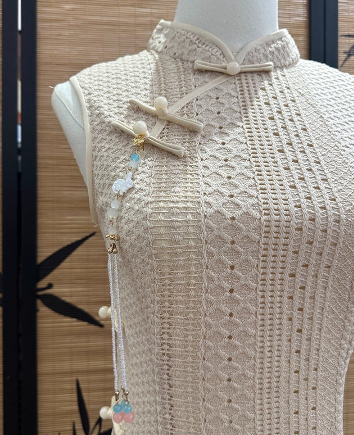 Classic Crochet Cheongsam (preorder/ 3 colours)