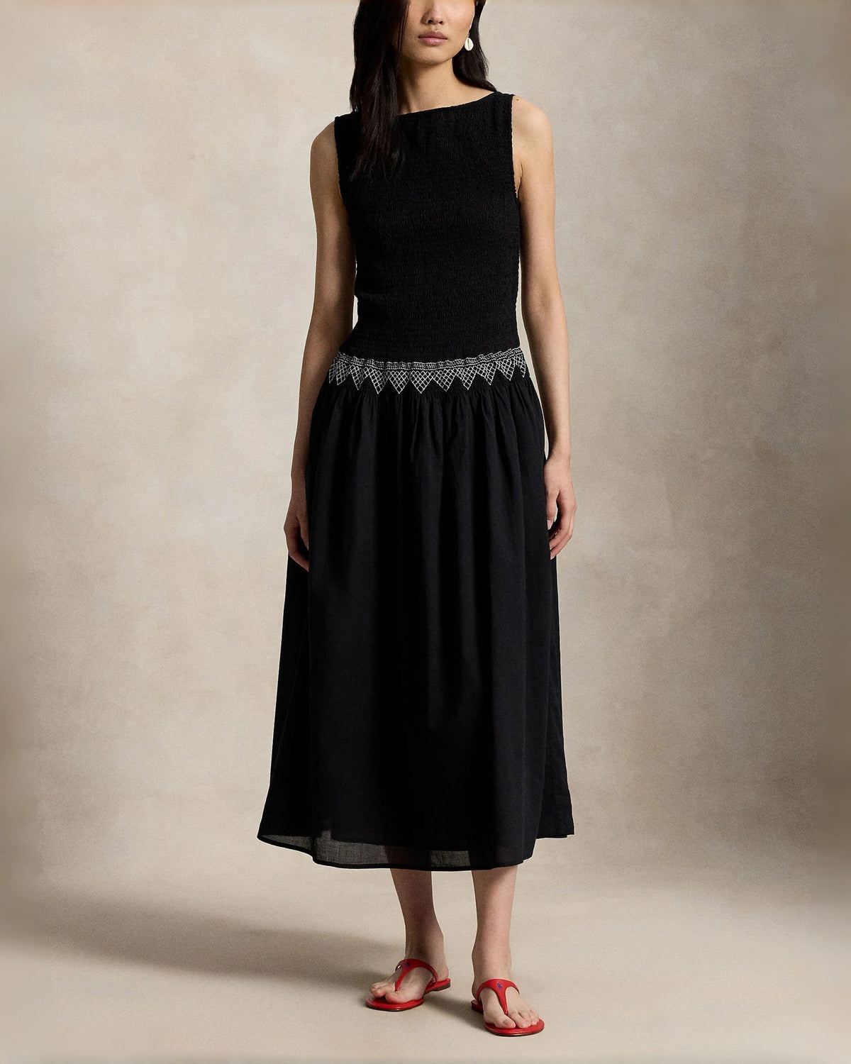 Smocked Geometry Dress (preorder)