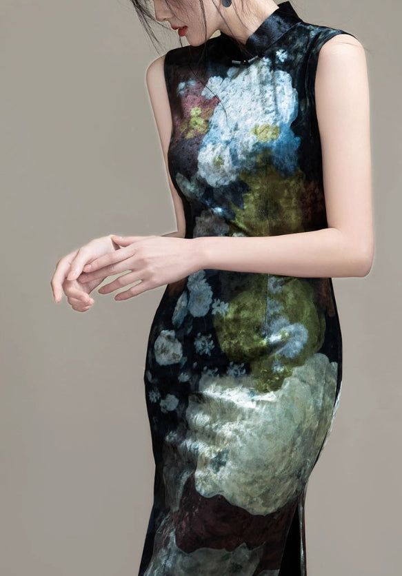 Velour cheongsam (preorder/ 3 colours)