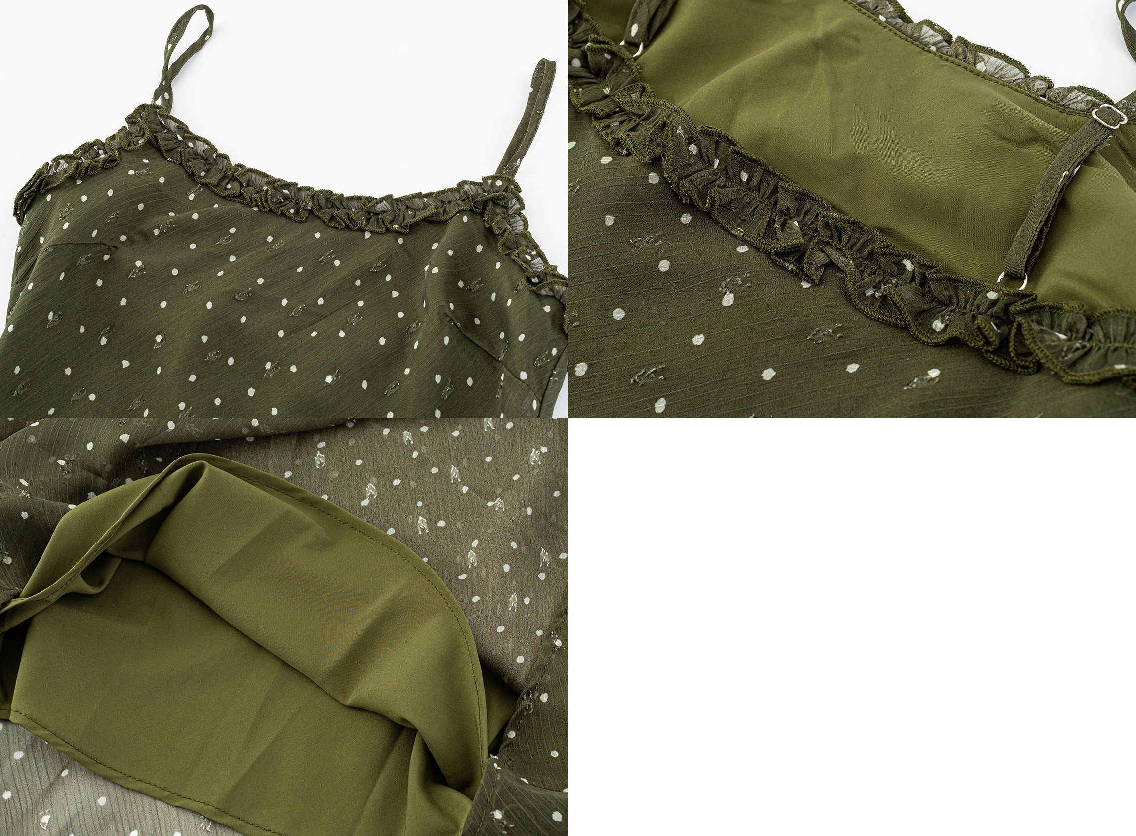 Seaweed polka dress (preorder)