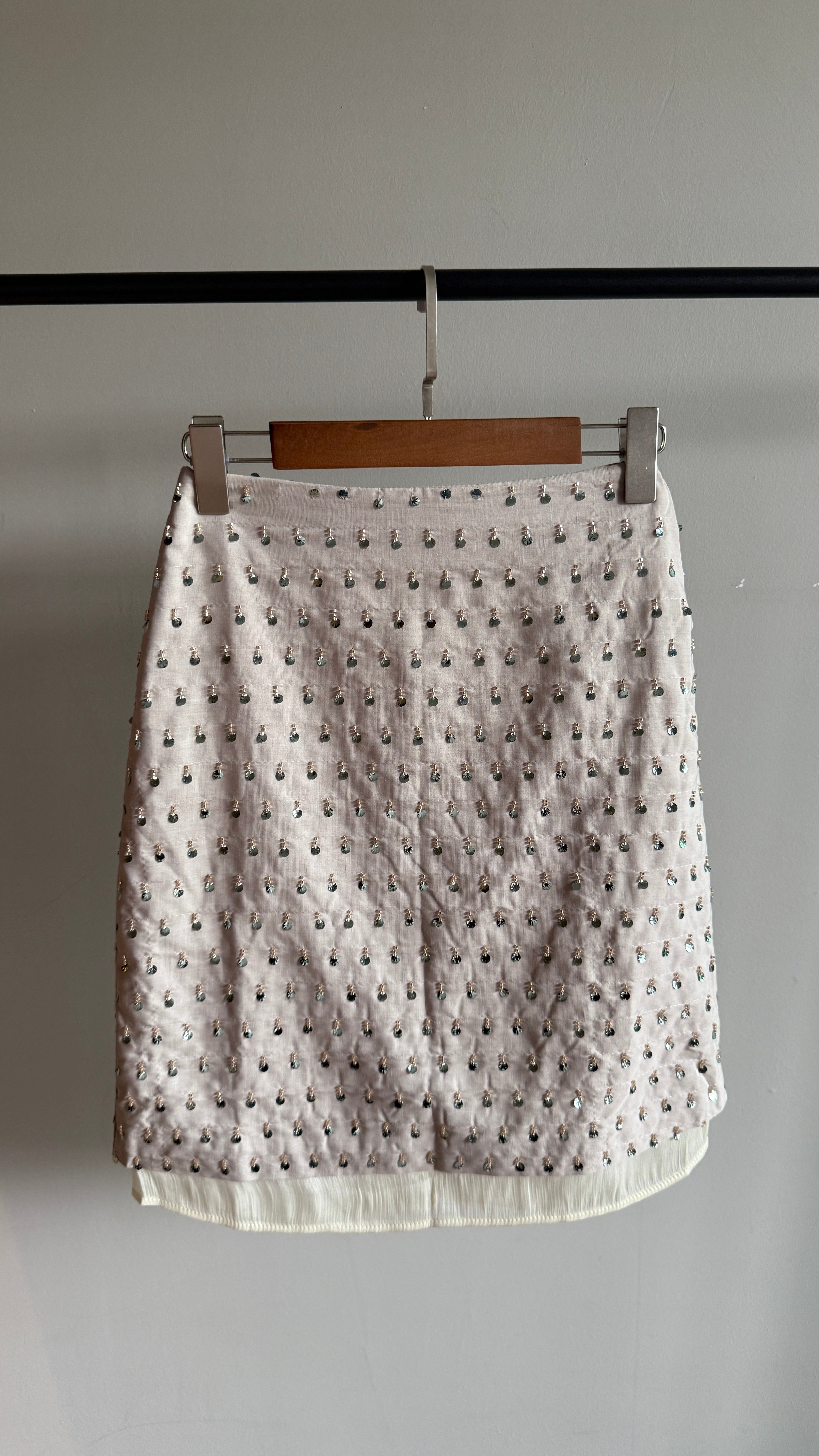 Noelle Crystal Overlay Skirt (preorder/ 2 colours)