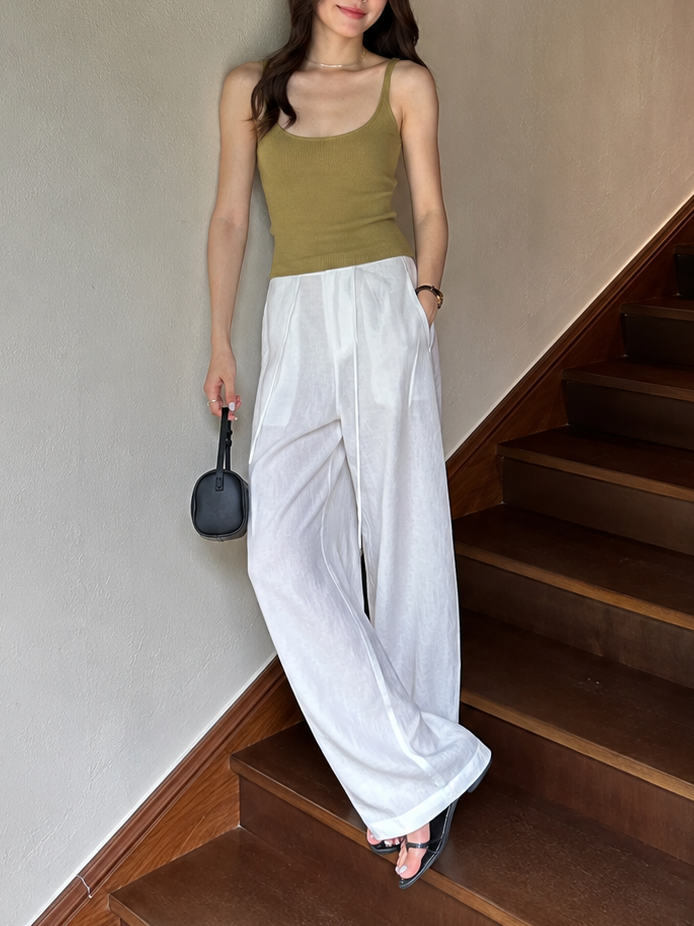 Essential Rib Camisole Top (preorder/ 3 colours)