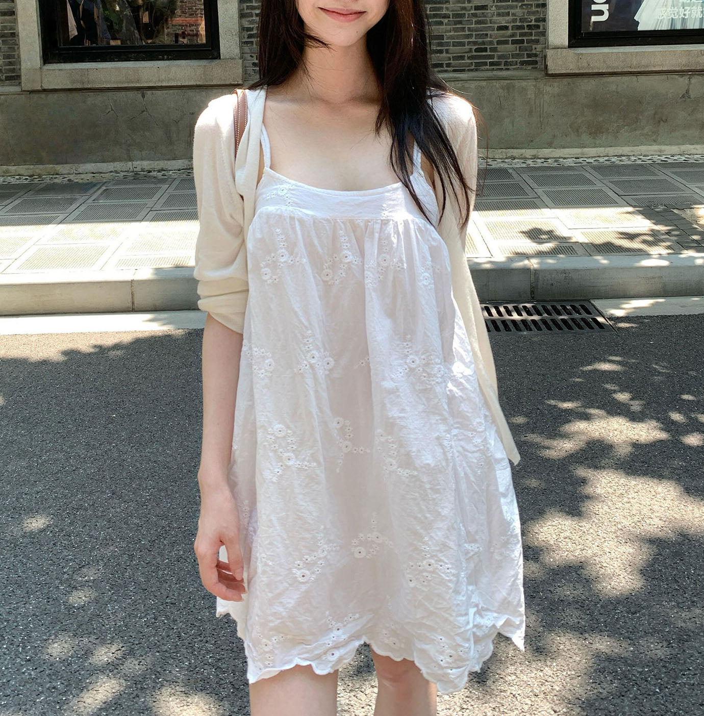 Eyelet Mini Dress (preorder)