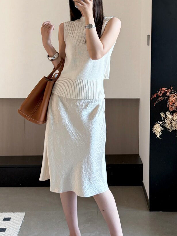 Rhea knee length skirt (preorder/ 3 colours)