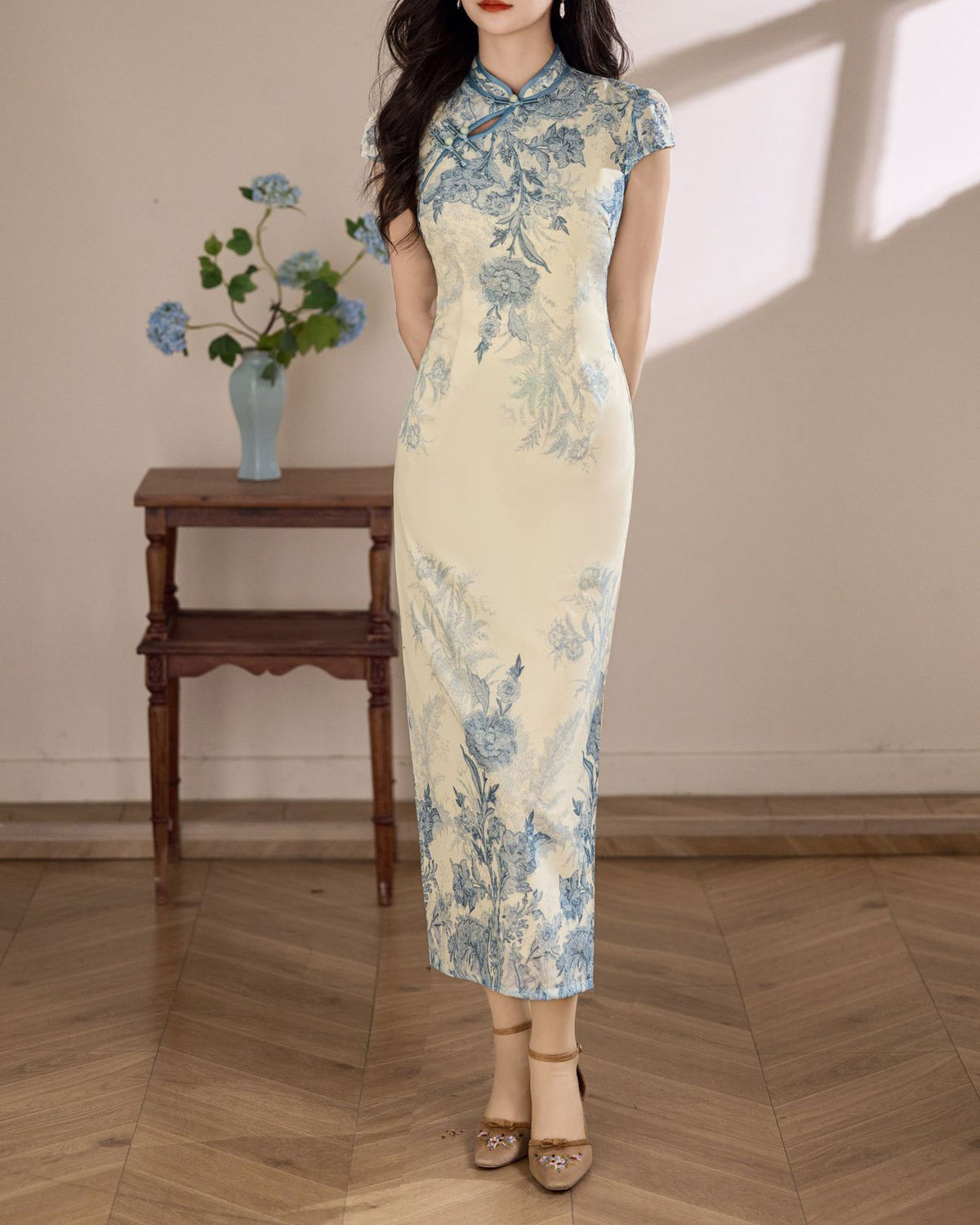 Sybella porcelain cheongsam (preorder)