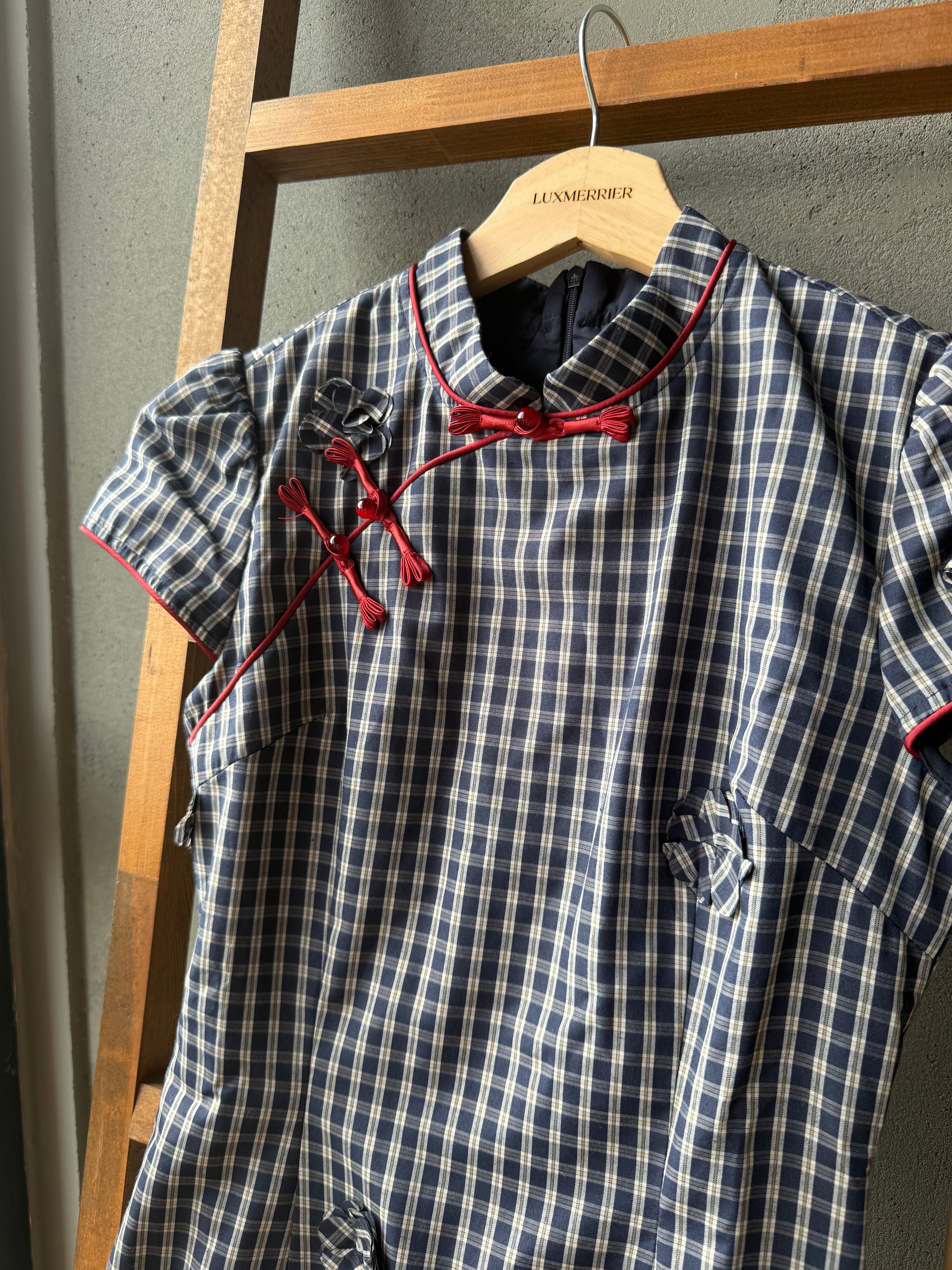 Raspberry cheongsam (ready stock in S)