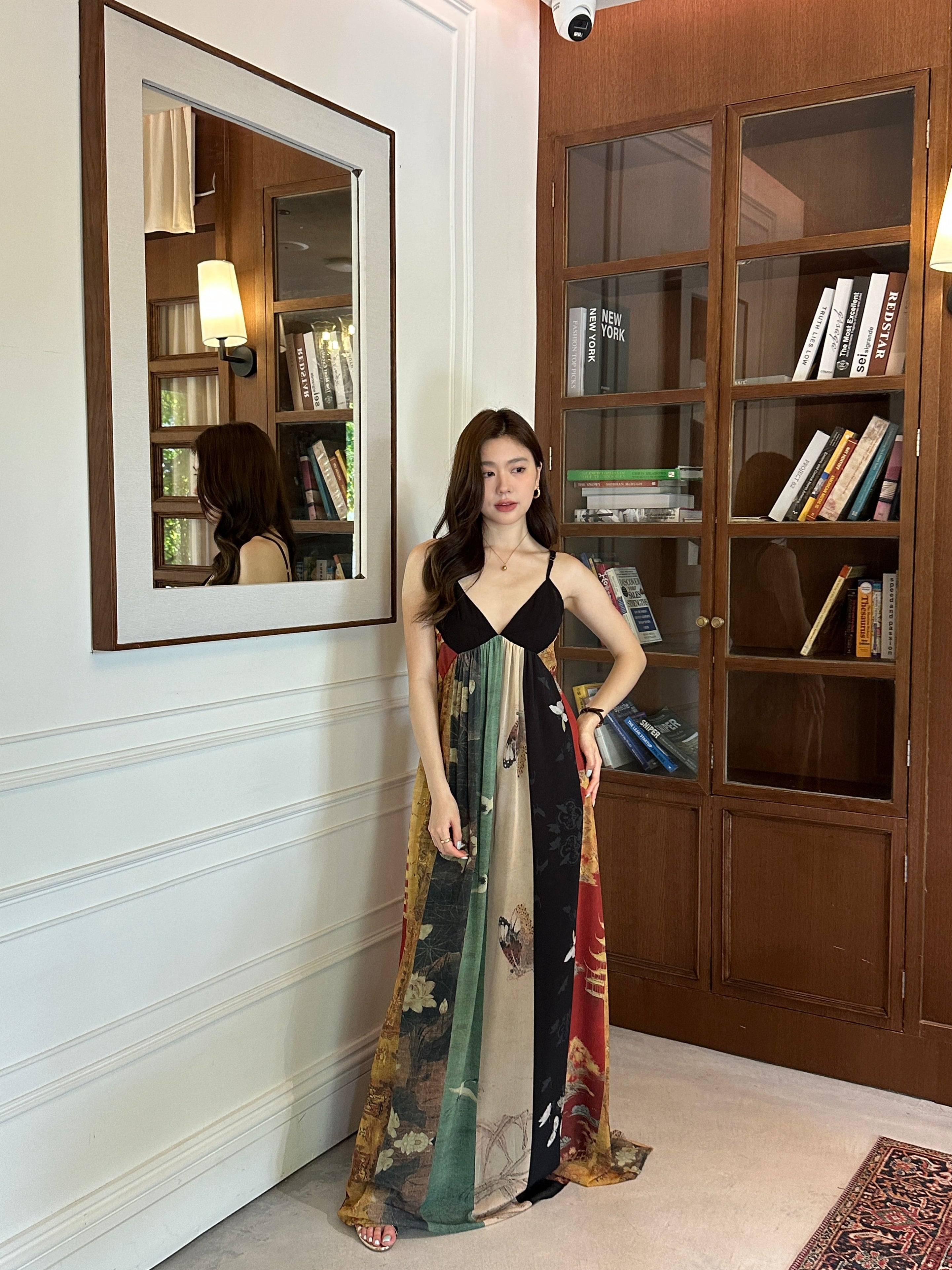 Akari Printed Maxi Dress (preorder)
