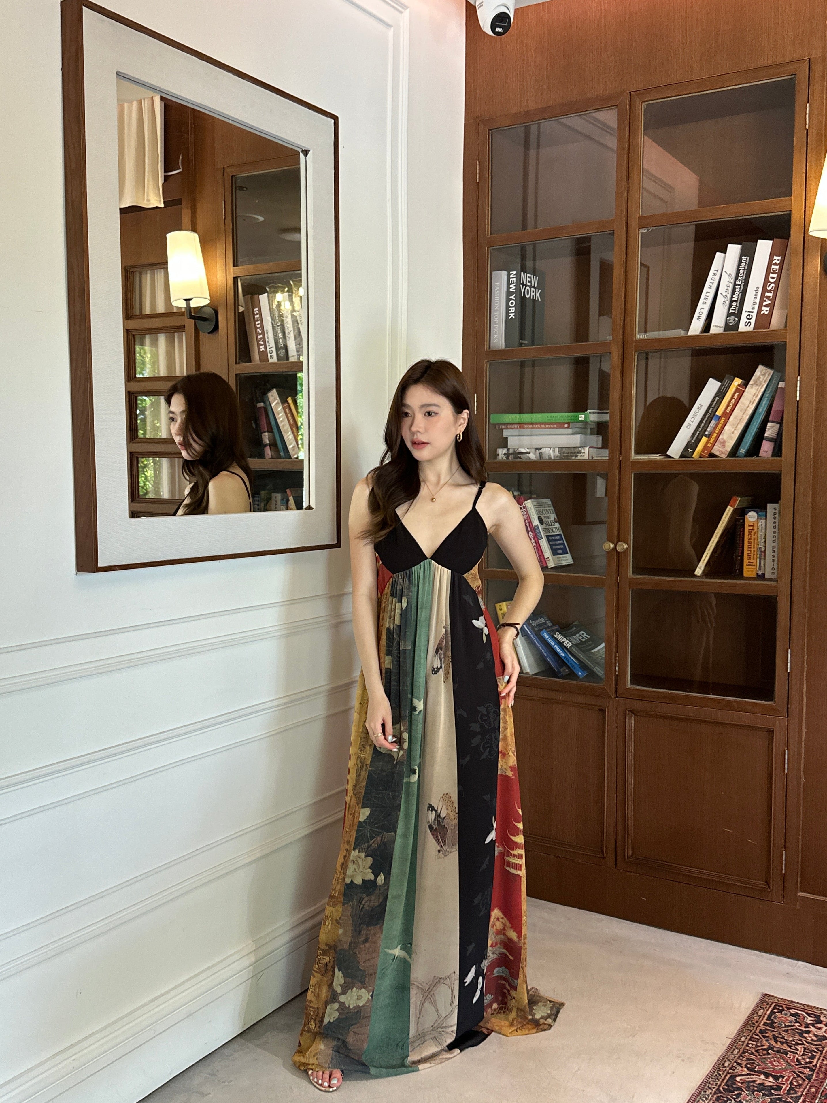 Akari Printed Maxi Dress (preorder)